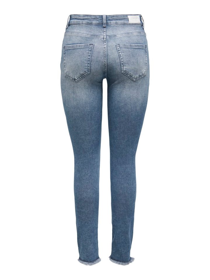 Onlblush Mid Sk Ank Rw Dnm Rea158 - Blue Denim