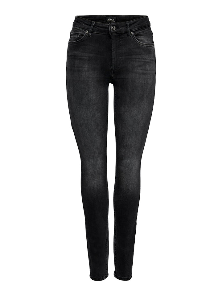 Onlblush Life Mid Sk Dnm Rea1099 No - Black Denim