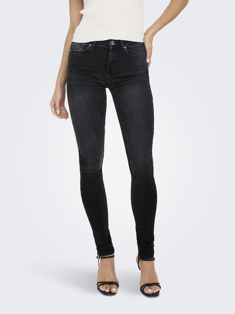 Onlblush Life Mid Sk Dnm Rea1099 No - Black Denim