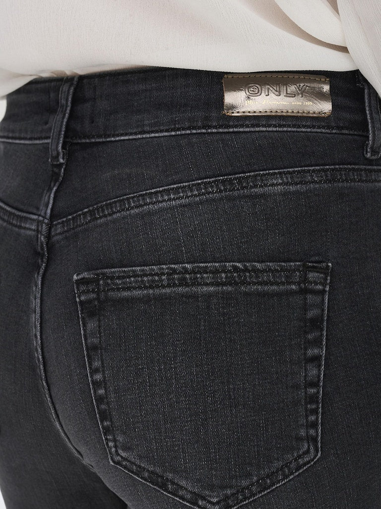 Onlblush Mid Sk Dnm Rea967 - Black Denim