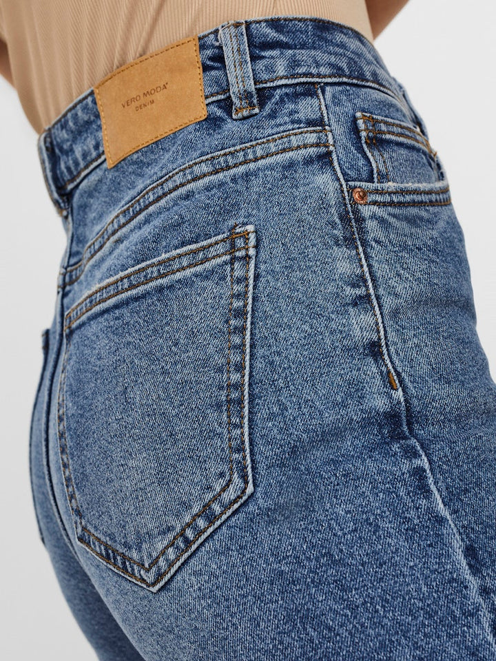 Vmbrenda Hr Straight A Cut Gu385 Ga - Blue Denim