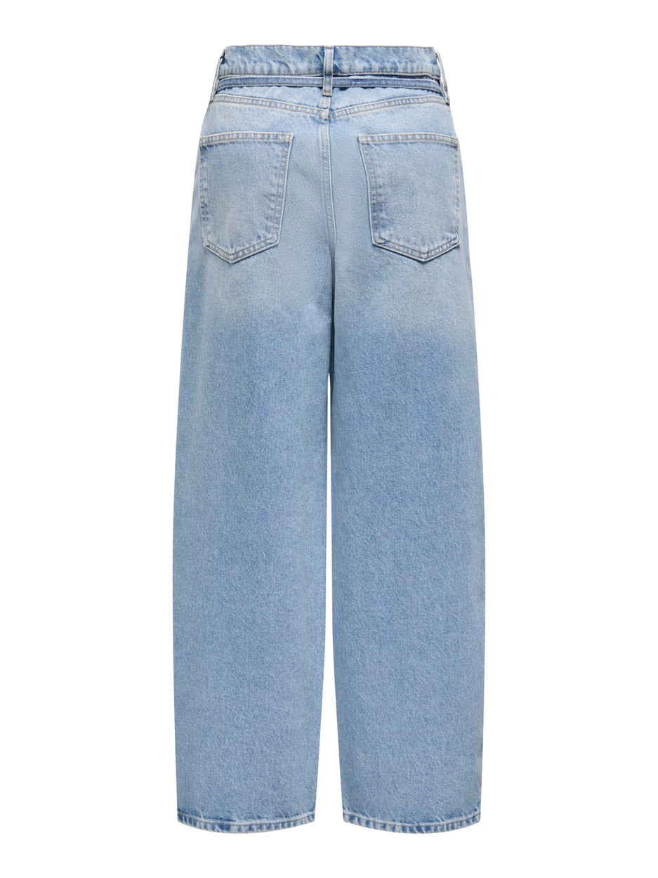 Onlgianna Rhinest Mw Straight - Blue Denim