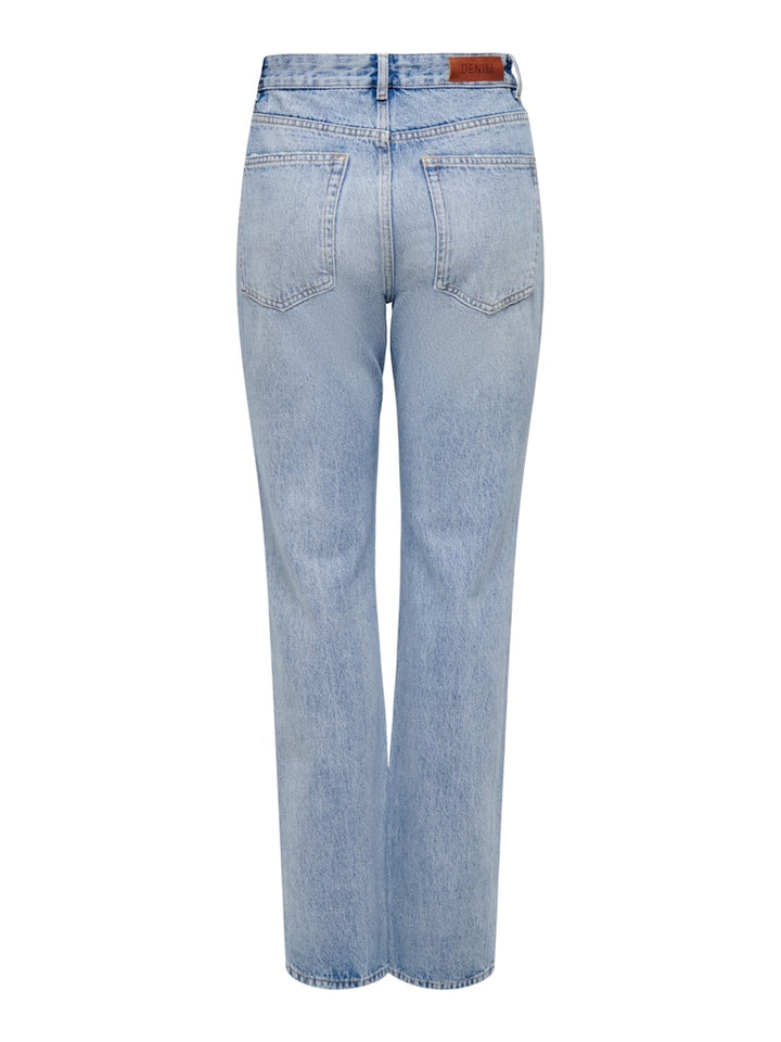 Onlbillie Ex Hw Straight Slit Jns D - Blue Denim