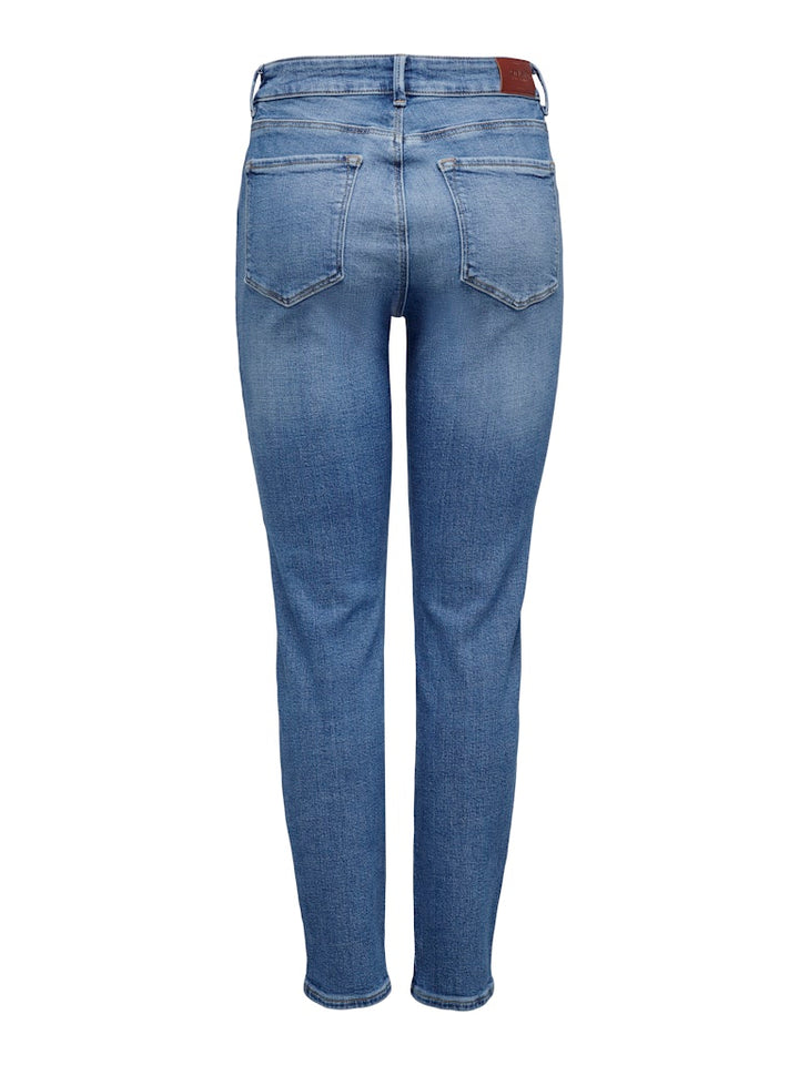 Onlemily Stretch Hw St Ak Dnm - Blue Denim