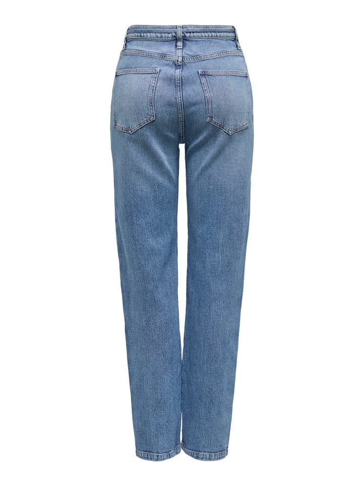 Onlgypsy Hw Straight Stretch Sik559 Dnm - Blue Denim