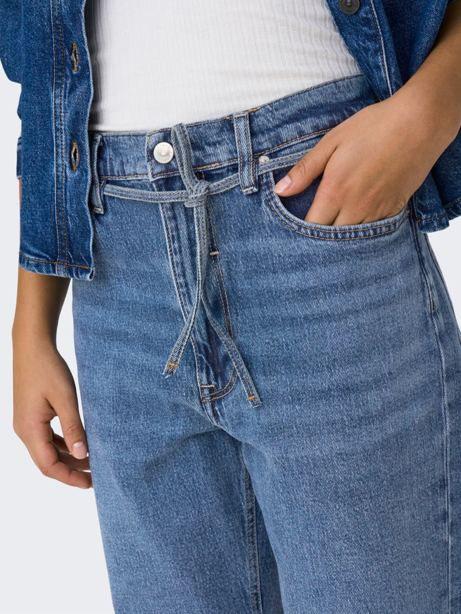 Onlgypsy Hw Straight Stretch Sik559 Dnm - Blue Denim