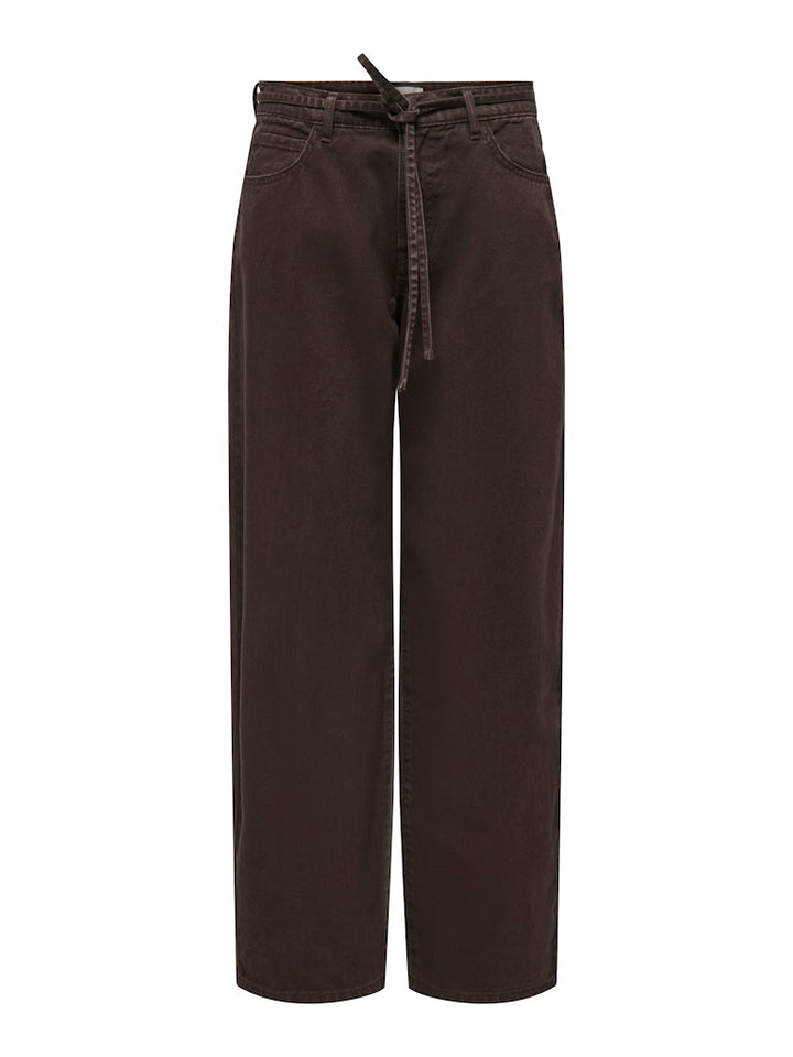 Onlgianna Mw Straight Dnm Brown Denim - Bruin