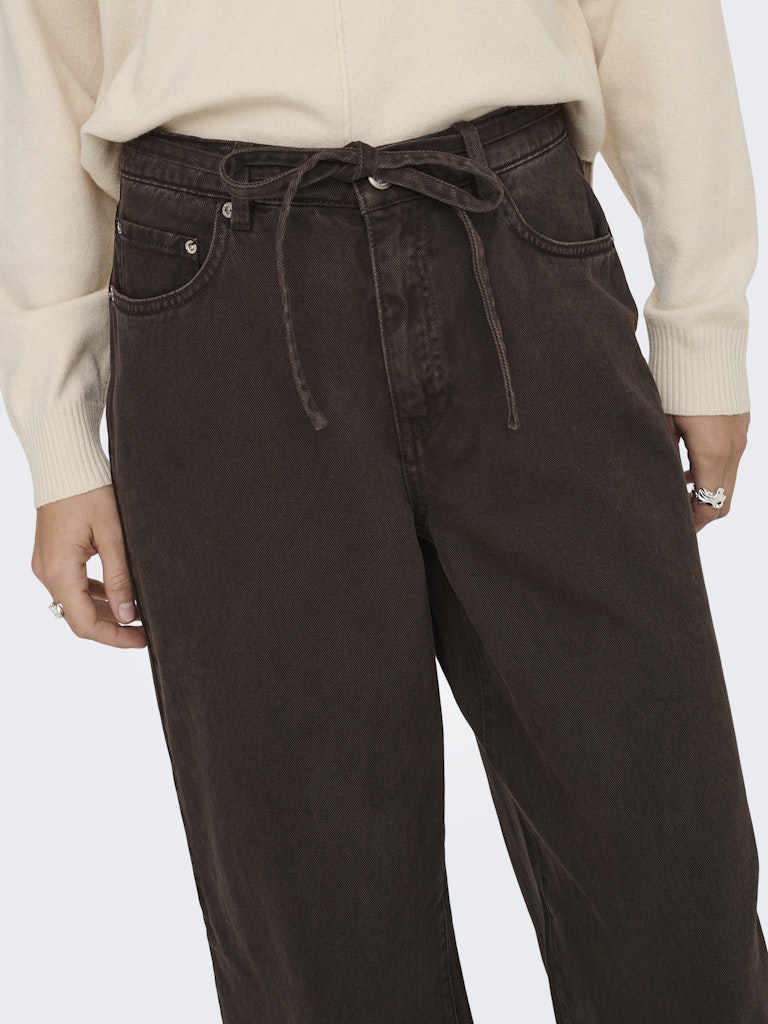 Onlgianna Mw Straight Dnm Brown Denim - Bruin