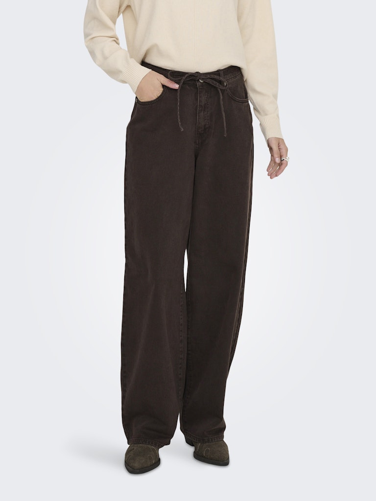 Onlgianna Mw Straight Dnm Brown Denim - Bruin