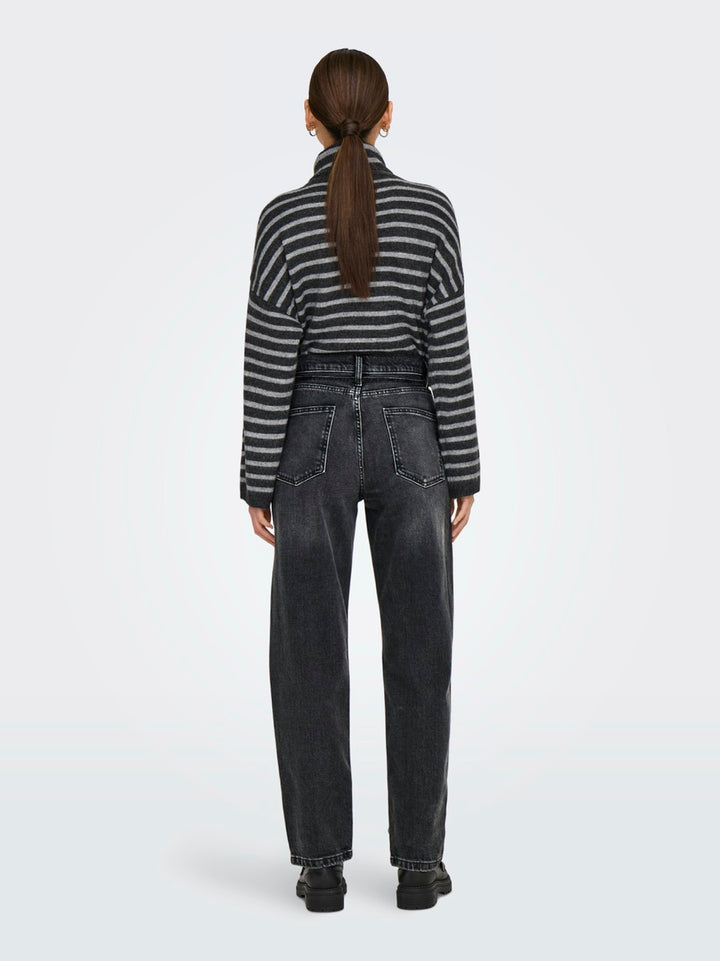 Onlgypsy Hw Straight Stretch Sik559 Dnm - Black Denim