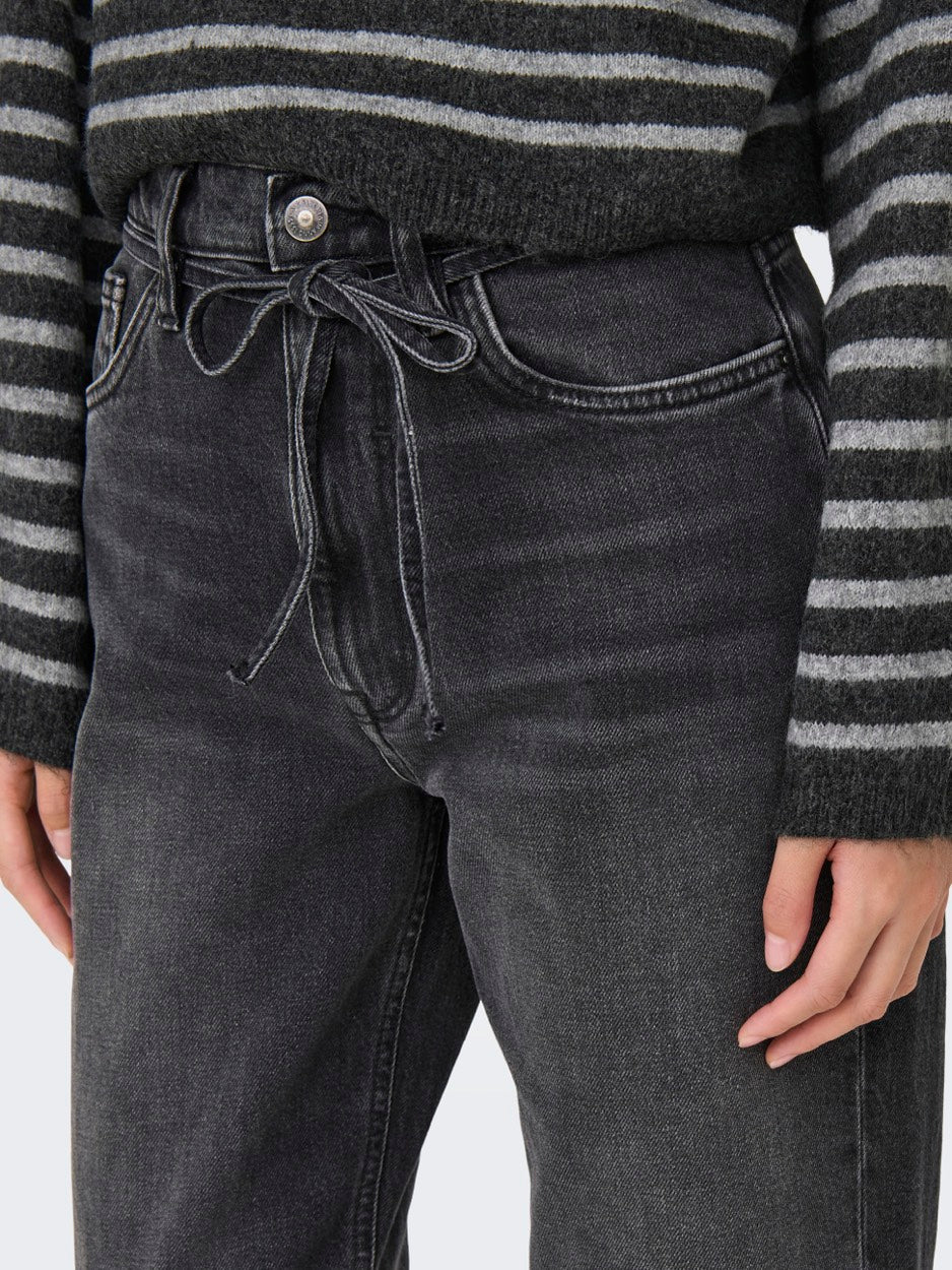 Onlgypsy Hw Straight Stretch Sik559 Dnm - Black Denim