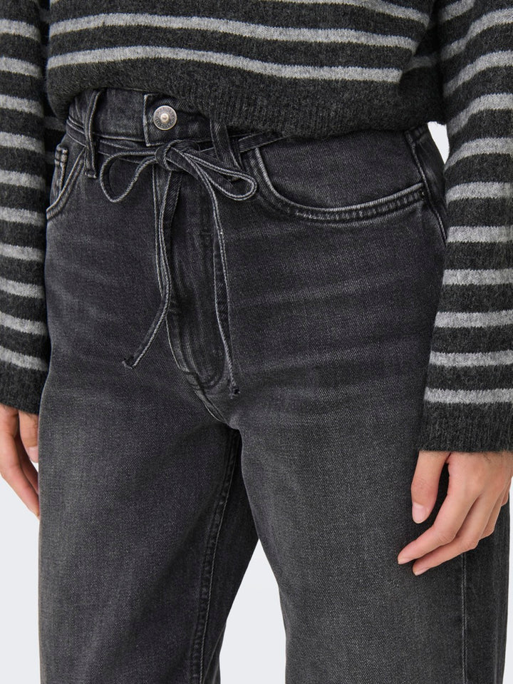 Onlgypsy Hw Straight Stretch Sik559 Dnm - Black Denim