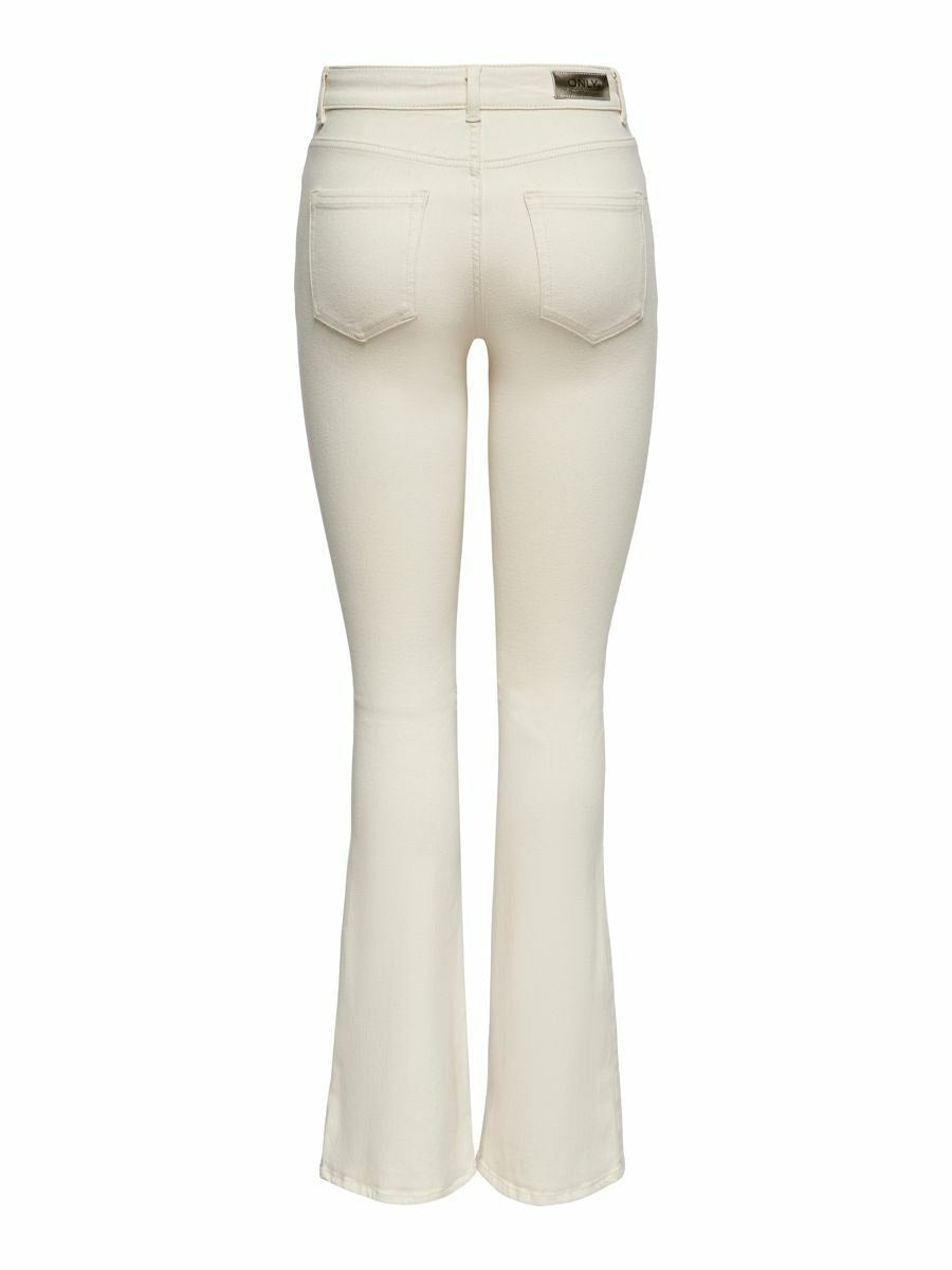Onlblush Life Mid Flared - Ecru