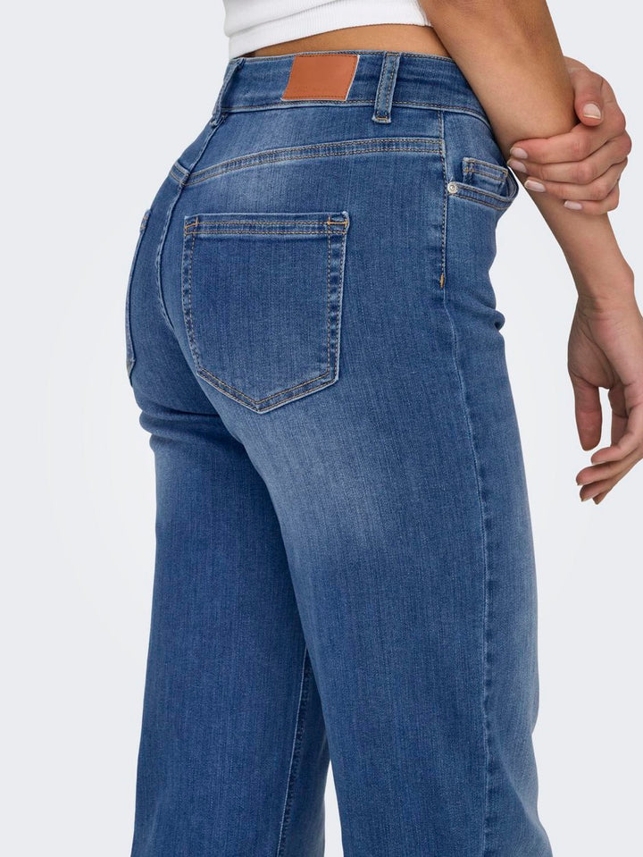 Onlblush Mid Straight Dnm Rea12187 - Blue Denim