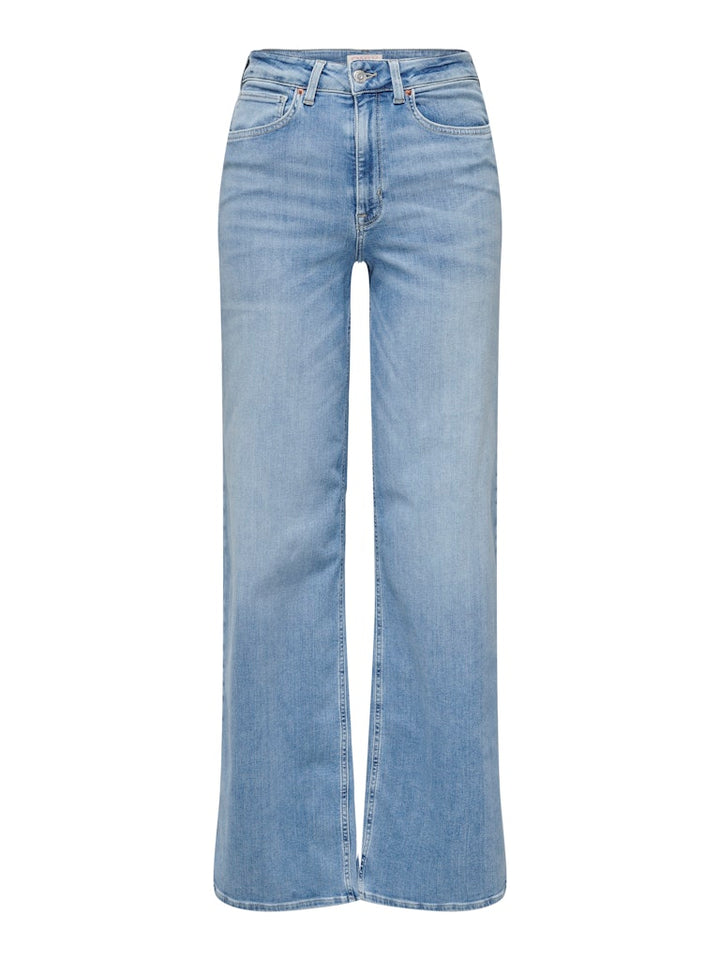 Onlmadison Blush Hw Wide Dnm Cro371 - Blue Denim