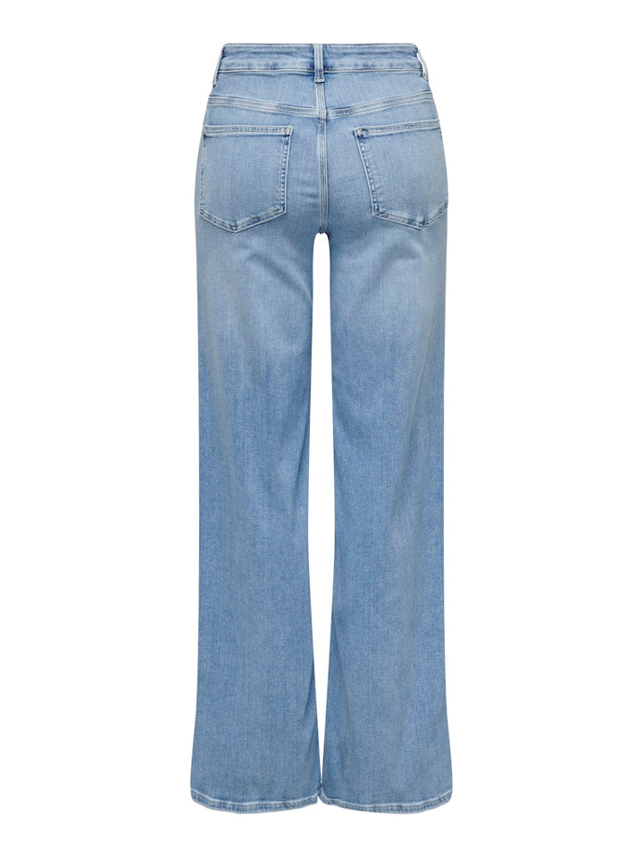 Onlmadison Blush Hw Wide Dnm Cro371 - Blue Denim
