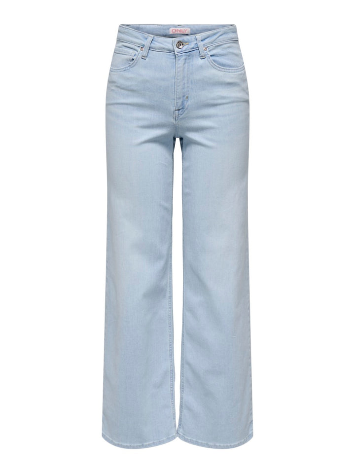 Onlmadison Blush Hw Wide Dnm Cro495 - Blue Denim
