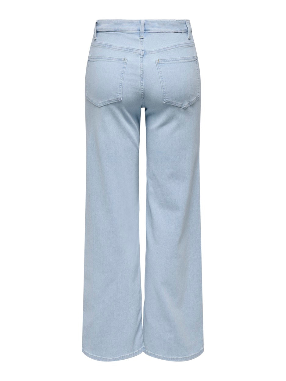 Onlmadison Blush Hw Wide Dnm Cro495 - Blue Denim