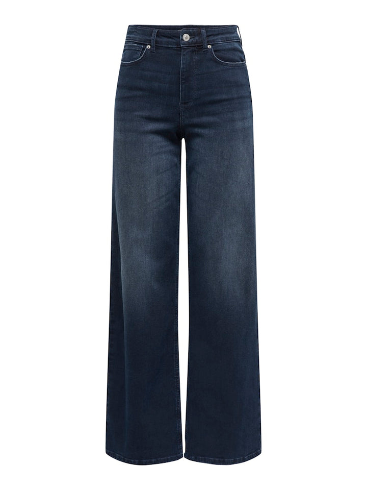 Onlmadison Blush Hw Wide Dnm Dot632 - Blue Denim