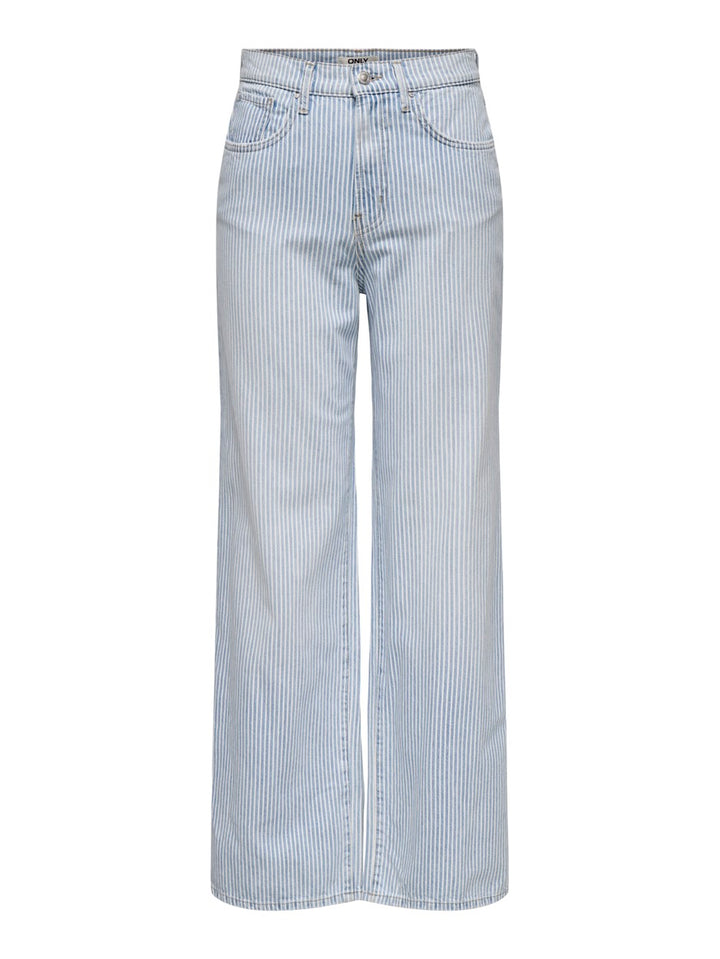 Onlhope Hw Wide Stripe Dnm Tai - Blauw Dessin