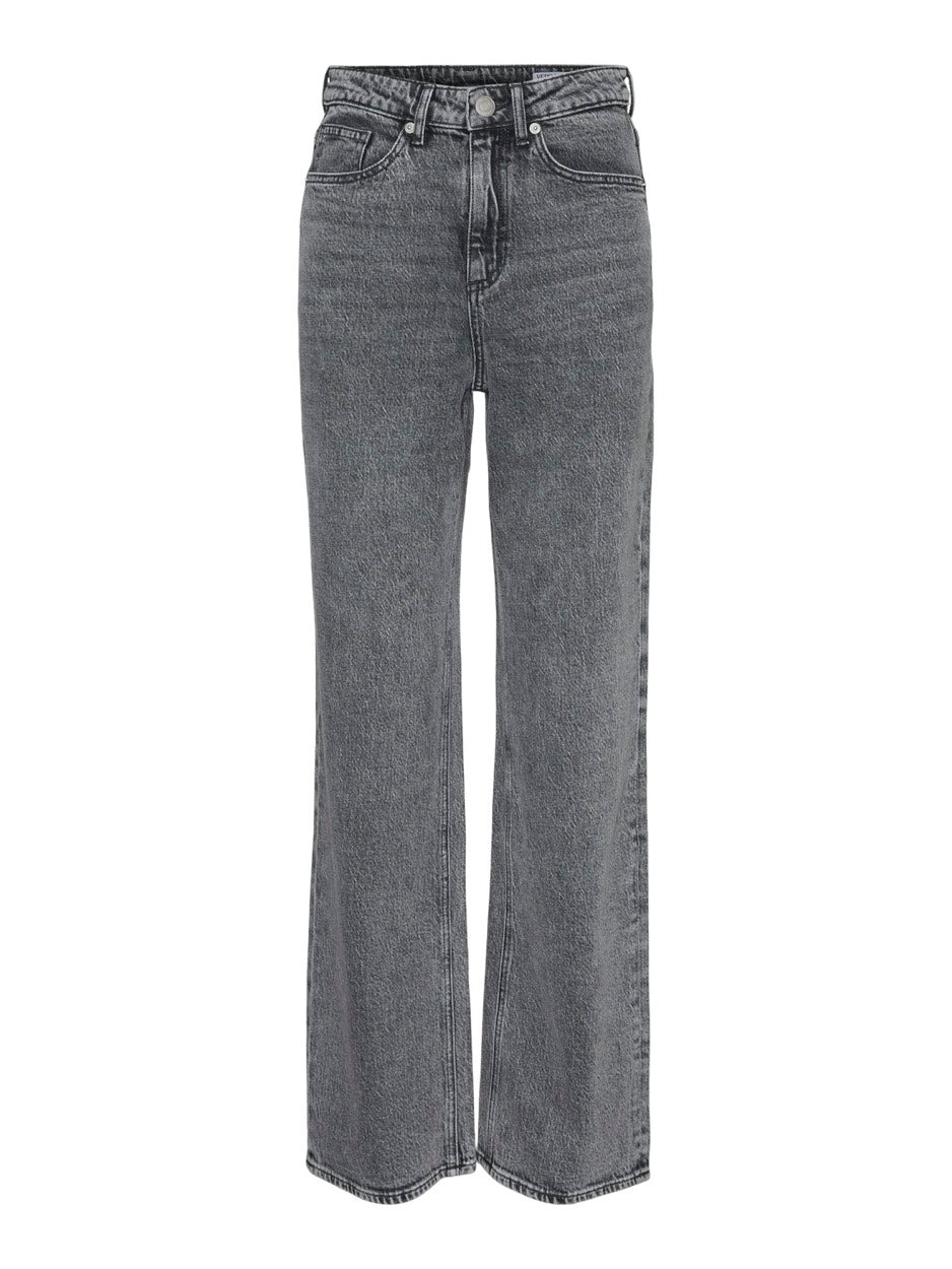 Vmtessa Hr Wide Jeans Ra206 Ga Noos - Grey Denim