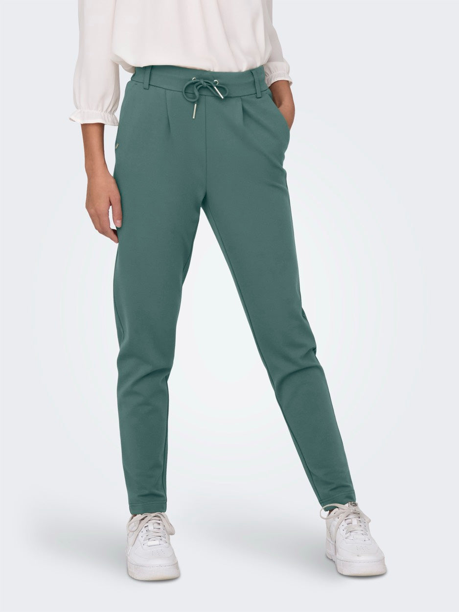 Onlpoptrash Life Easy Col Pant Pnt - Oud Groen