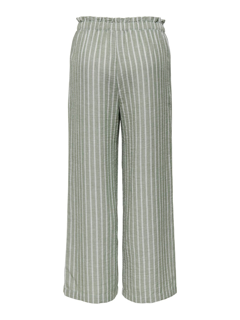 Jdyemilia  H/w Wide Pant Wvn Exp - Groen Dessin
