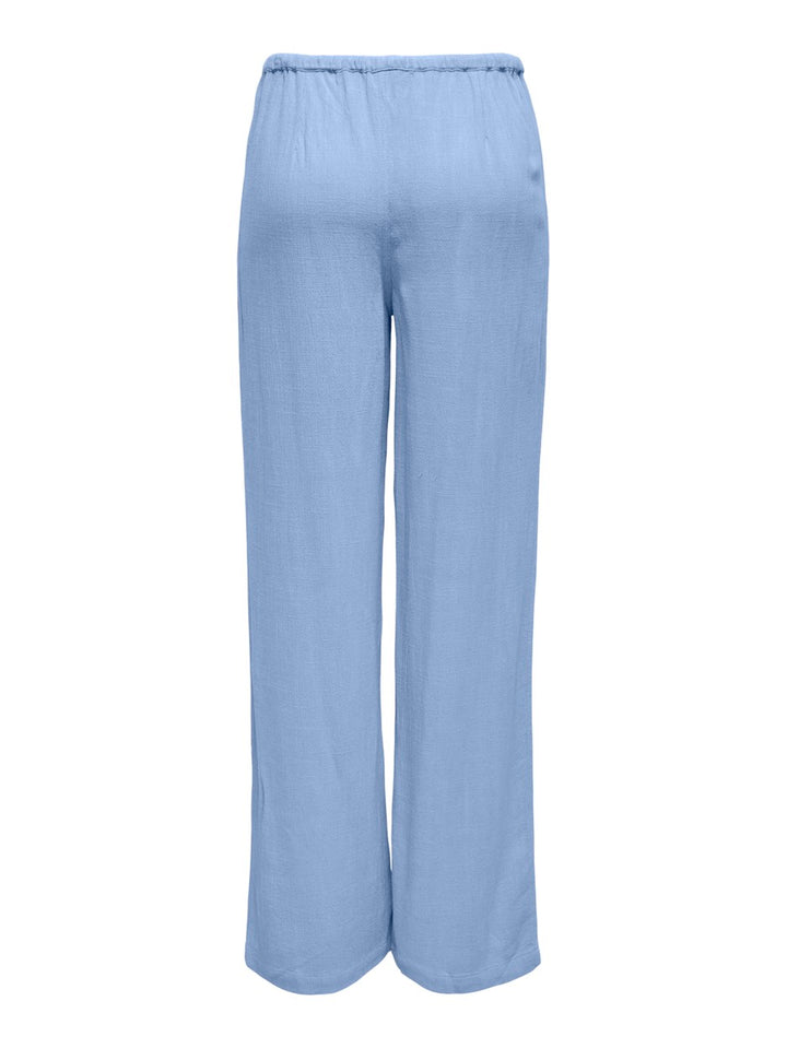 Onlsolvi Mw Linen Bl String Pant Cc - Lichtblauw