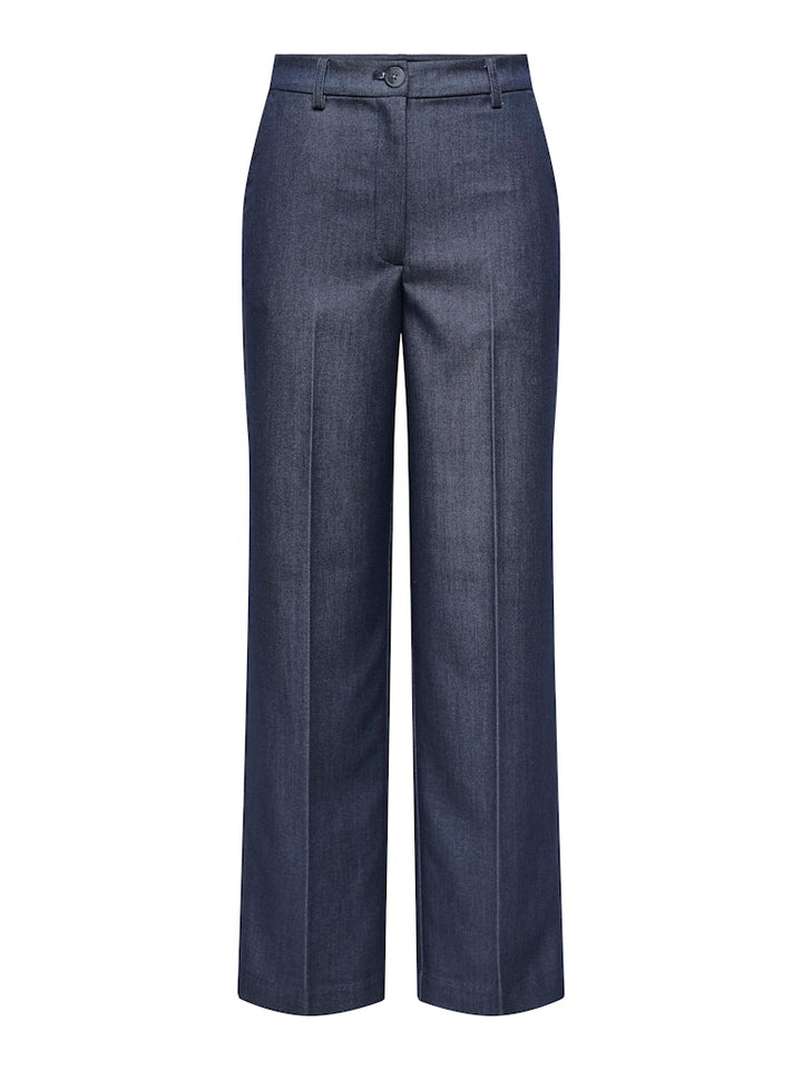 Jdyanthony Bloom Hw Pant Tlr - Blue Denim