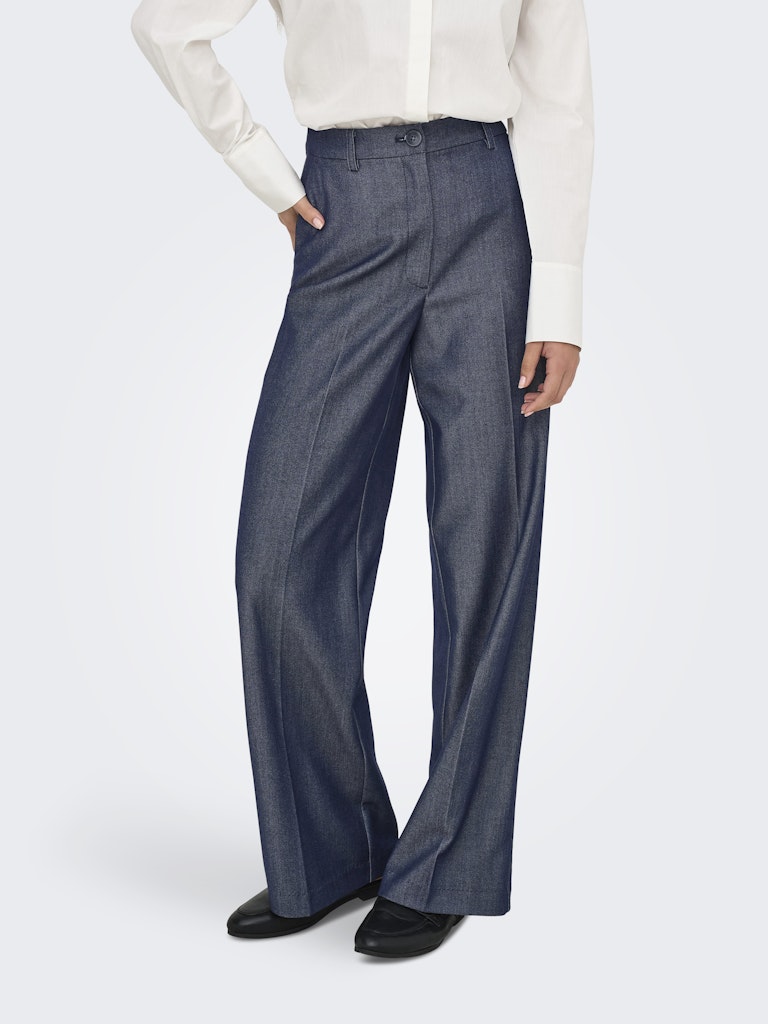 Jdyanthony Bloom Hw Pant Tlr - Blue Denim