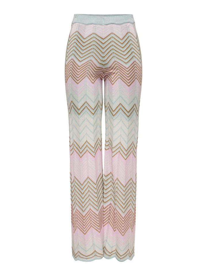 Onlalvira Life Mw Glitter Pant Knt - Blauw Dessin