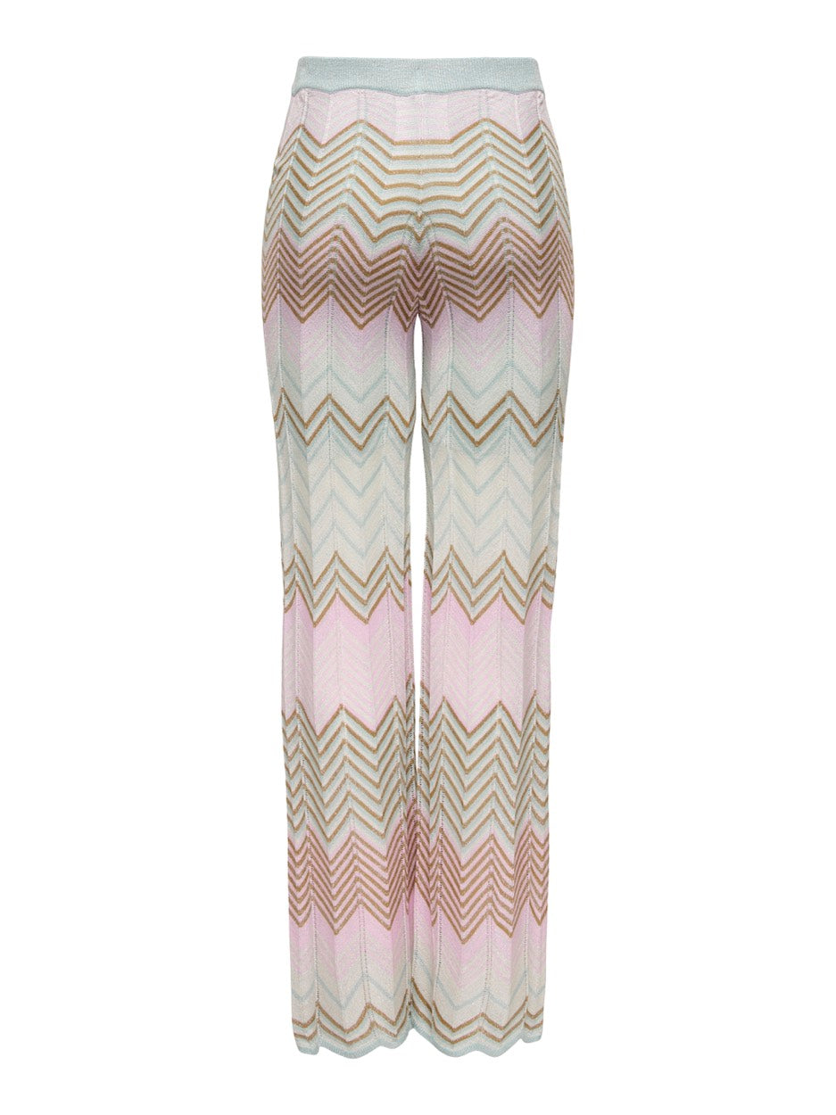 Onlalvira Life Mw Glitter Pant Knt - Blauw Dessin