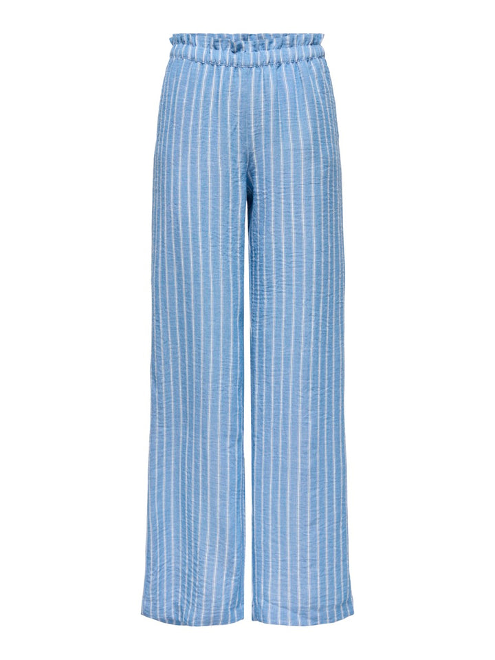 Jdyemilia H/w Wide Pant Wvn Exp - Blauw Dessin