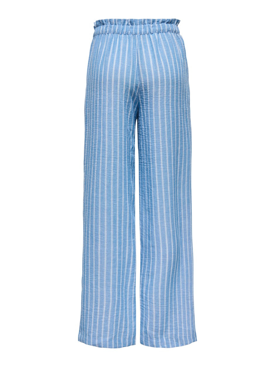 Jdyemilia H/w Wide Pant Wvn Exp - Blauw Dessin
