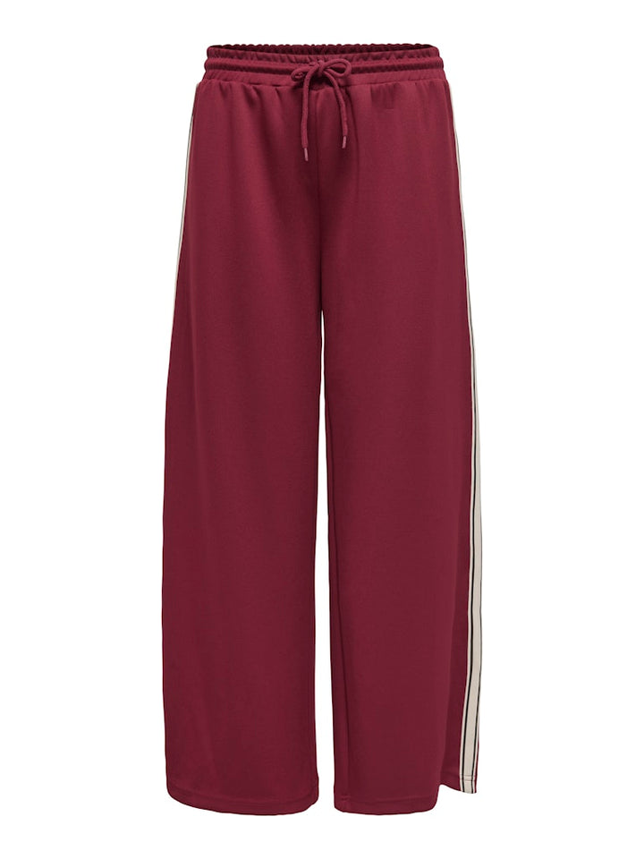 Onlasta Wide Stripe Pants Swt - Wijnrood