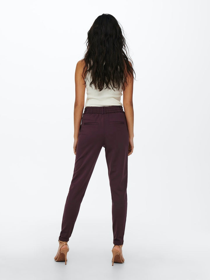 Onlpoptrash Life Easy Col Pant Pnt Noos - Bordeaux