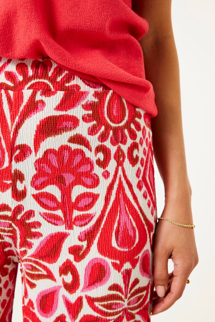 Garcia - Lange broeken - 4109.49.0002 - Rood Dessin