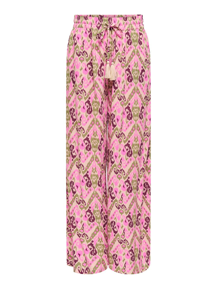Jdybree Life Mw Wide Pant Wvn - Roze Dessin