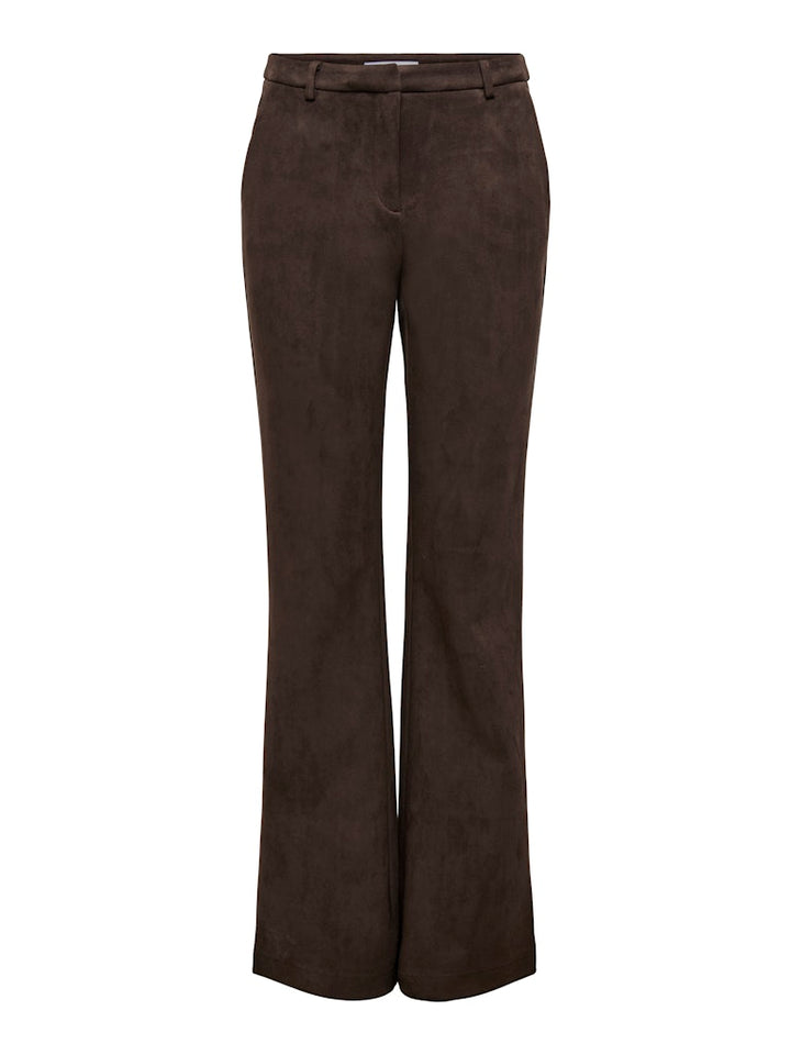 Onlylva Life Faux Suede Flare Pant Tlr - Bruin