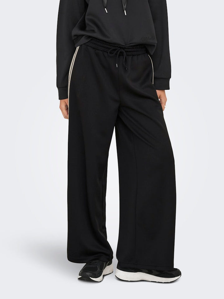 Onlasta Wide Stripe Pants Swt - Zwart