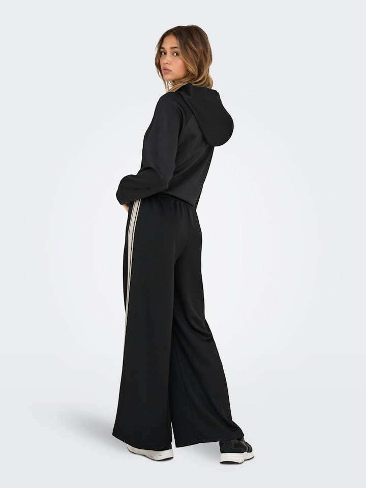 Onlasta Wide Stripe Pants Swt - Zwart