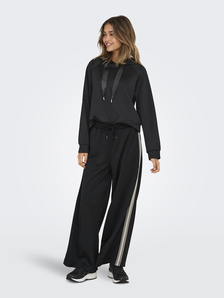Onlasta Wide Stripe Pants Swt - Zwart
