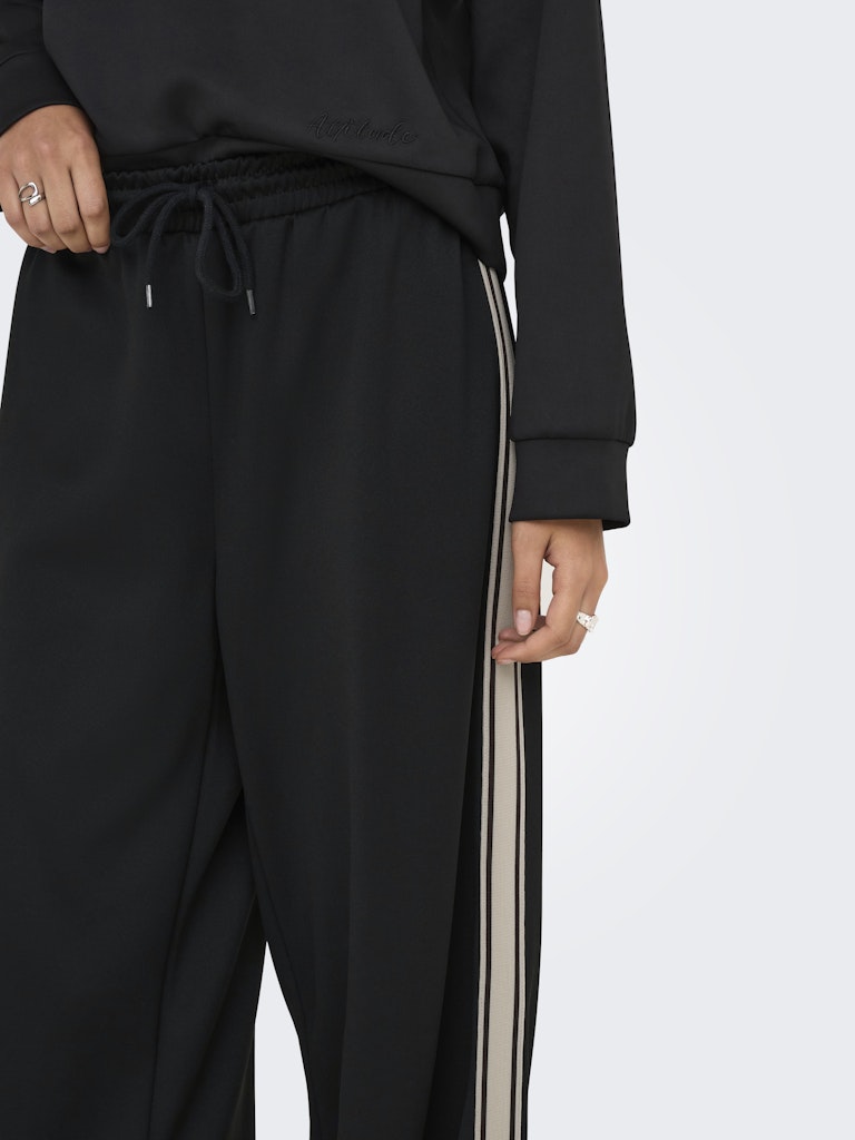 Onlasta Wide Stripe Pants Swt - Zwart