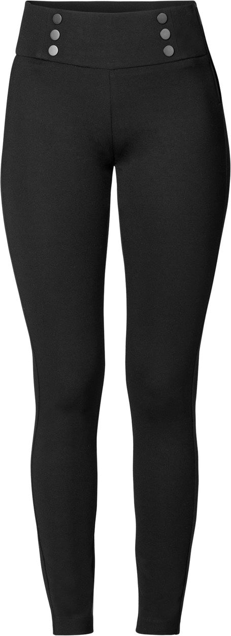 Vmshali Mw Straight Shiny Pant - Zwart