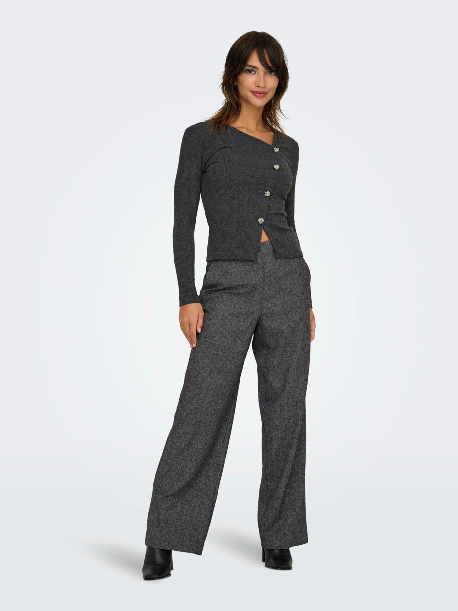 Jdybloom Siri Hw Straight Pant Tlr - Antraciet