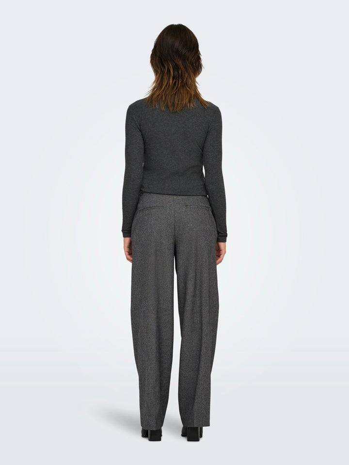 Jdybloom Siri Hw Straight Pant Tlr - Antraciet