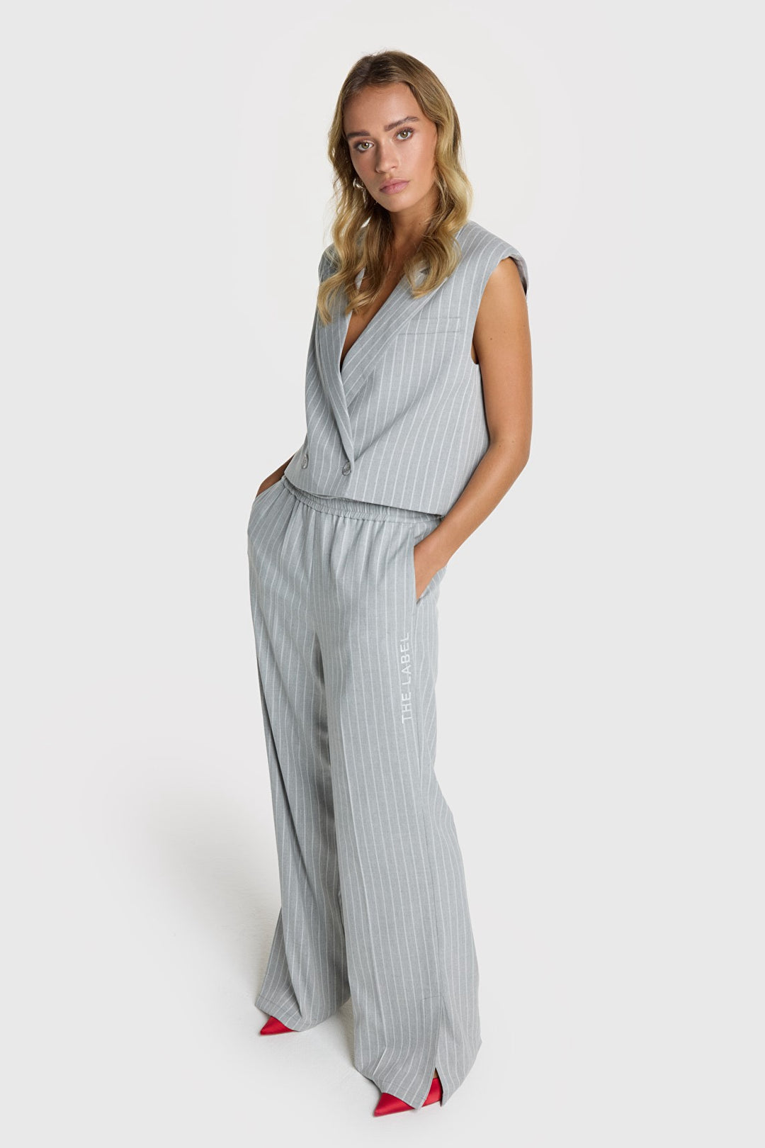 Pine Stripe Pants - Grijs Dessin