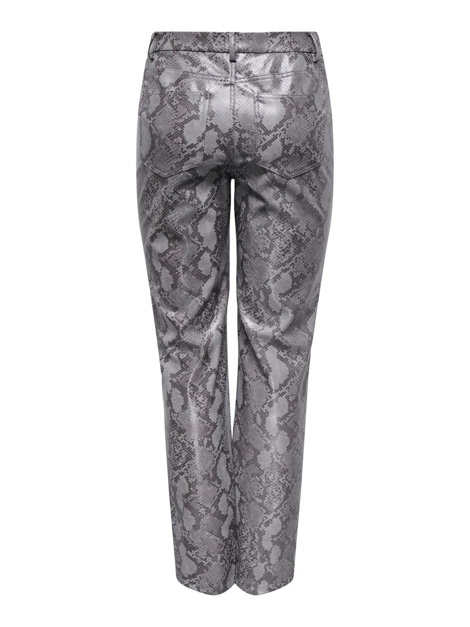Onlazula Hw Str Snake Pant Pnt - Grijs Dessin