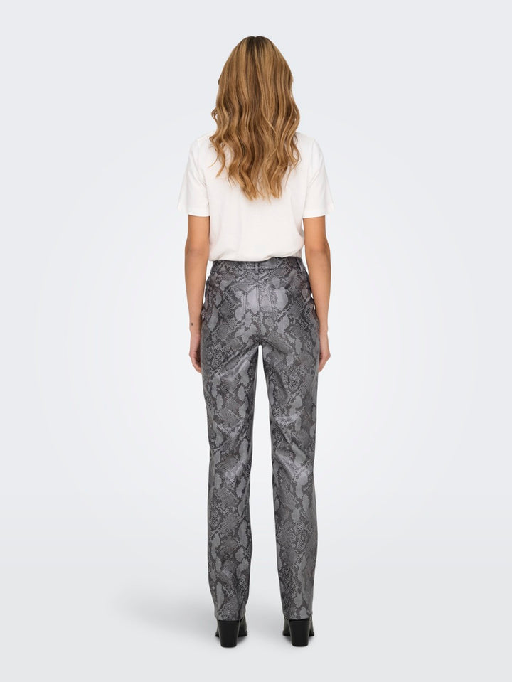 Onlazula Hw Str Snake Pant Pnt - Grijs Dessin