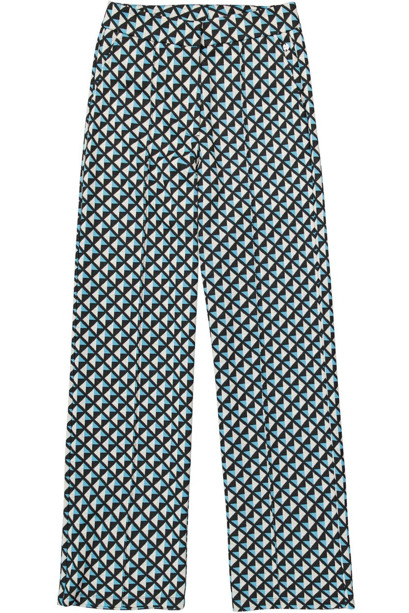 Garcia - Lange broeken - 4109.89.0167 - Zwart Dessin